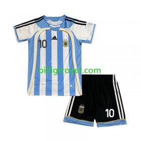 Billige Fotballdrakter Argentina Maradona 10 2006 Barn Retro Hjemmedraktsett Kortermet